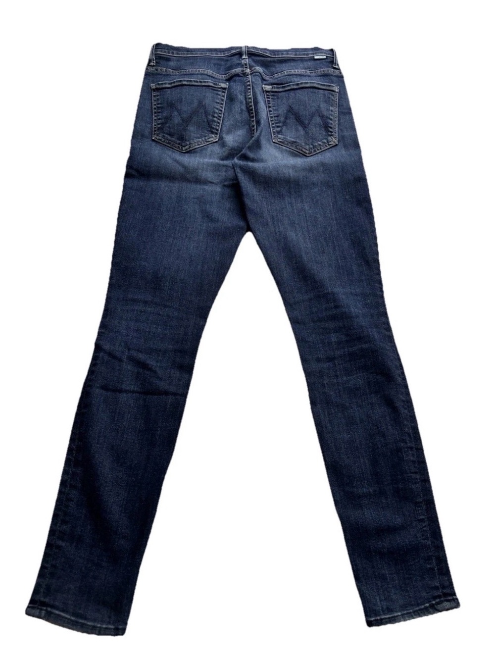 Mother Women's The Super Swooner Here Kitty Kitty Skinny Jeans Blue Size 30 - Picture 6 of 12